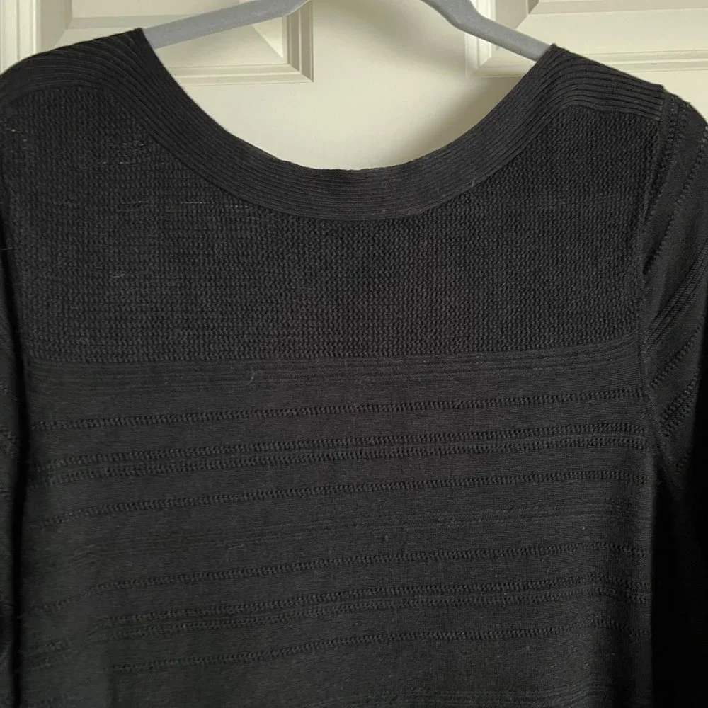 Apt. 9 Short-Sleeved Sweater - Black - Size 1X - Picture 8 of 8
